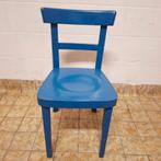 Jaren 60 / Jaren 70 Houten Stoeltje voor Kinderen / Blauw, Ophalen, Gebruikt, -, -