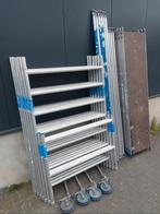 Aluminium rolsteiger 135x245, werkhoogte 8,20 in prima staat, Ophalen, Zo goed als nieuw, Rolsteiger of Kamersteiger, 5 meter of hoger