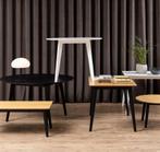 by fonQ basic Crow Eettafel 140 cm - Zwart | Van €369, nu, 100 tot 150 cm, Nieuw, Ophalen of Verzenden, Vijf personen of meer