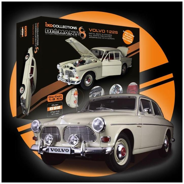 IXO 1/8 - VOLVO AMAZON S122, Hobby en Vrije tijd, Modelbouw | Auto's en Voertuigen, Nieuw, Truck, Groter dan 1:32, Overige merken