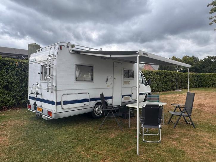 Fiat Ducato Chasson Camper met frans bed - 1999, Caravans en Kamperen, Campers, Particulier, tot en met 4, Half-integraal, Fiat