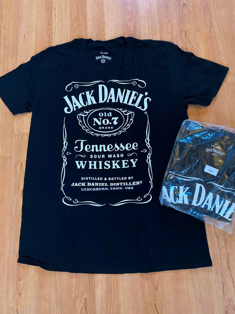 Jack Daniels T-shirt Zwart - Maat L - Nieuw, Ophalen of Verzenden, Nieuw, Maat 52/54 (L), Zwart