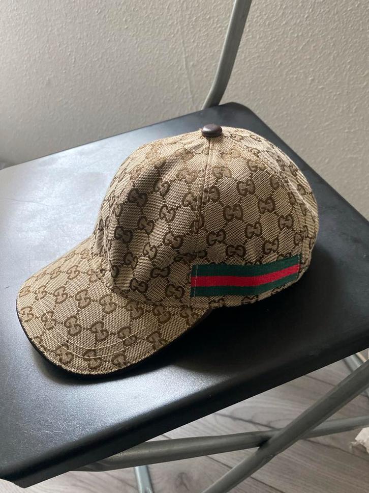 Gucci pet maat M, Kleding | Heren, Hoeden en Petten, Zo goed als nieuw, Pet, One size fits all, Ophalen of Verzenden