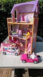 Heel veel Barbie spullen Huis-Auto-Ambulance, Ophalen of Verzenden, Zo goed als nieuw