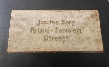 Kristallen Onderzetters Jos. ten Berg Utrecht, Jaren '30 beschikbaar voor biedingen