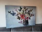 Loods 5 plexiglas schilderij vaas met bloemen.120x80, Huis en Inrichting, Schilderij, Ophalen of Verzenden, Zo goed als nieuw