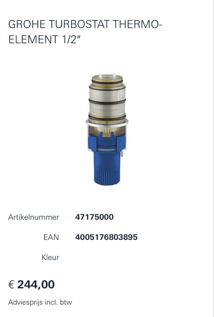 GROHE Turbostat voor omgekeerde waterwegen, Auto-onderdelen, Motor en Toebehoren, Nieuw, Ophalen of Verzenden