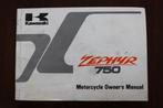 Kawasaki Zephyr 750 1990 motorcycle owner's manual ZR750-C1, Motoren, Ophalen of Verzenden, Kawasaki