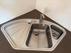 Blanco TAF 18/10  rvs luxe spoelbak met afdruiprek, Ophalen, Zo goed als nieuw, 25 tot 50 cm, Minder dan 100 cm