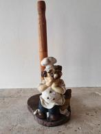 Brocante keukenrol houder kok, Ophalen of Verzenden, Zo goed als nieuw