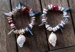 DB23 Kleine armband schelpen, parelmoer en boheems kristal, Overige materialen, Verzenden, Wit, Nieuw
