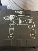 Kinzo Pro+ Boormachine met Koffer, Doe-het-zelf en Verbouw, Boormachine, Gebruikt, Ophalen of Verzenden, Klopboormechanisme