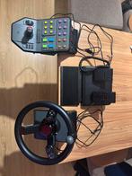 Logitech Saitek Stuur + Side Panel, 1 speler, Ophalen of Verzenden, Zo goed als nieuw, Vanaf 7 jaar