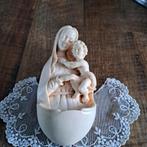 Wijwaterbakje Maria met Kindje uit Italy 14x6 cm groot, Ophalen of Verzenden