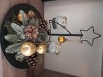 Kerststuk met windlicht, Ophalen of Verzenden