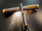 Sfeervolle Oud Messing Schilderijlamp / Wandlamp / 22,5 cm, Ophalen of Verzenden, Vintage / Mid Century / Schilderijlamp / Wandlamp