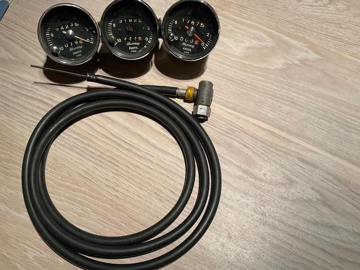 VDO sumlog meters met nieuwe kabel, Watersport en Boten, Navigatiemiddelen en Scheepselektronica, Gebruikt, Kabel of Apparatuur