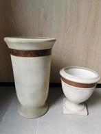 2 bloempotten voor binnen, Tuin en Terras, Ophalen, Rond, Binnen, Zo goed als nieuw