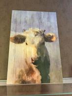 Koeien Schilderij op Hout, Ophalen, Oorspronkelijke maker, Zo goed als nieuw, Schilderij