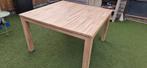 Houten vierkante eettafel, Huis en Inrichting, Tafels | Eettafels, Ophalen, 100 tot 150 cm, Vierkant, Zo goed als nieuw