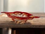 vintage rode glazen decoratie / kom MURANO stijl, Antiek en Kunst, Ophalen