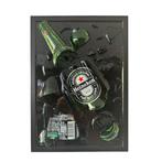 Heineken Schilderij met Gebroken Fles & Epoxy - Uniek, Ophalen of Verzenden