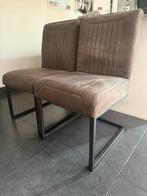 Parantino taupe  eettafelbank + 2 stoelen, Huis en Inrichting, Banken | Sofa's en Chaises Longues, Ophalen of Verzenden, Gebruikt