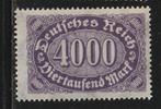 Duitsland 1922 - 4000 mark, Ophalen of Verzenden, Overige periodes, Postfris