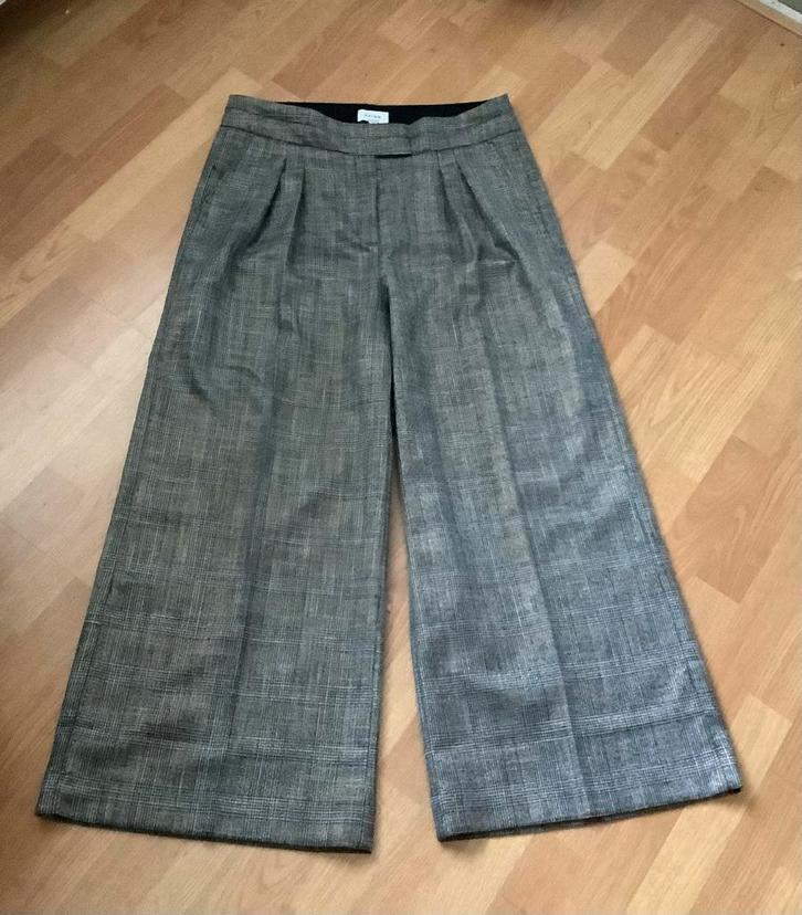 AAIKO Frederique Tweed broek met ruit en gouddraad maat XXL, Kleding | Dames, Broeken en Pantalons, Zo goed als nieuw, Maat 46/48 (XL) of groter
