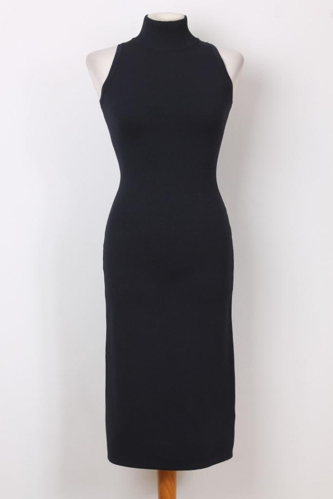 Herfst! Jurk met col van MICHAEL KORS, Kleding | Dames, Jurken, Zo goed als nieuw, Maat 36 (S), Blauw, Knielengte, Verzenden