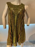 Nenette jurk met glanzende stof maat s, ., Ophalen of Verzenden, Zo goed als nieuw, Knielengte