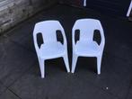 2 witte Jardin kinderstoeltjes, Ophalen of Verzenden, Gebruikt, Kunststof, Stapelbaar