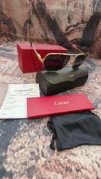 Santos de Cartier Aviator Heren Goud zgan met Bon Full sett, Ophalen of Verzenden, Zo goed als nieuw, Overige kleuren, Overige merken