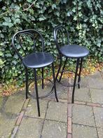 Vintage Zwarte Thonet Barkruk 2 Stuks, Huis en Inrichting, Barkrukken, Verzenden