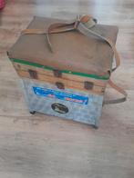 Retro Viskoffer met Lederen Zitgedeelte, Watersport en Boten, Ophalen of Verzenden, Gebruikt, Overige typen