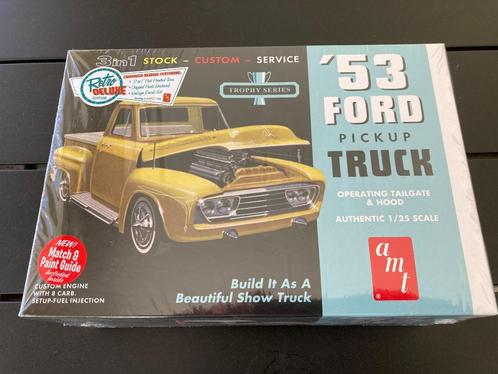 AMT ,`53 Ford Pickup truck,1/25, nieuw in doos in folie!, Hobby en Vrije tijd, Modelbouw | Auto's en Voertuigen, Nieuw, Truck