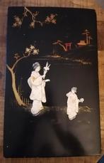 Japans lak paneel met bone snede, Antiek en Kunst, Ophalen of Verzenden