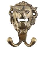 Leeuw metalen wandhaak – goud antieke afwerking (5 inch), Verzenden, Metaal, Wandkapstok, Minder dan 100 cm