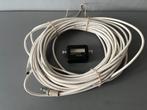 Coaxkabel Satelliet TV kabel 20m + satfinder sattelietfinder, Ophalen of Verzenden, Zo goed als nieuw