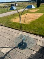 Staande lamp met glazen tafeltje, Ophalen, Zo goed als nieuw, Glas, 150 tot 200 cm