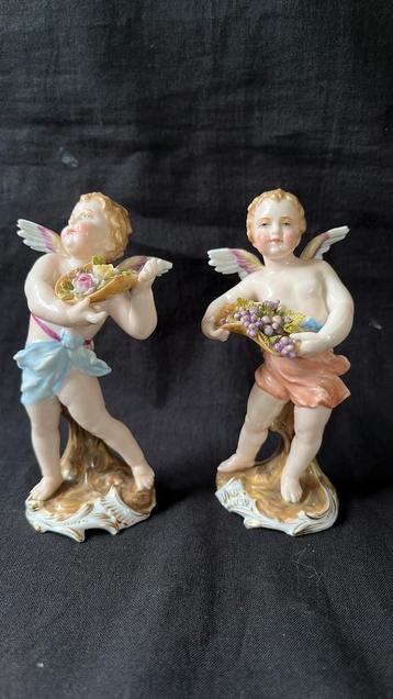 Paar meissen ? Beeldjes porselein . Gemerkt beschikbaar voor biedingen
