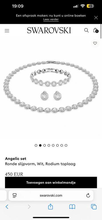 Swarovski set (bijna niet gedragen) beschikbaar voor biedingen