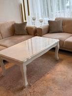 Salontafel hoogglans wit, Ophalen, 100 tot 150 cm, 50 tot 75 cm, 50 tot 100 cm