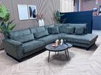 ZGAN Velvet Velours Hoekbank - Groen - 315 x 250, Ophalen, Velvet velours grote hoekbank loungebank groen industrieel, -, -