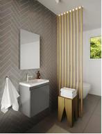 Nieuwe complete Allibert Fonteinmeubel donkergrijs 40 cm, Huis en Inrichting, Badkamer | Badkamermeubels, Minder dan 50 cm, Nieuw