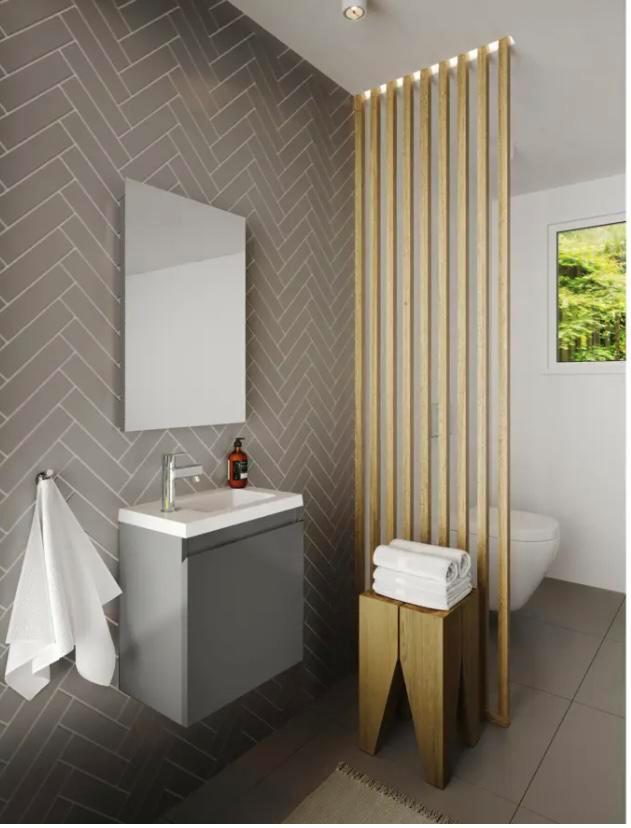 Nieuwe complete Allibert Fonteinmeubel donkergrijs 40 cm, Huis en Inrichting, Badkamer | Badkamermeubels, Nieuw, Wastafelkast