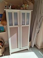 Kinderkledingkast - Beige met Rotan, Ophalen, Kast, 50 tot 70 cm, 105 cm of meer