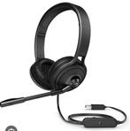 HP business USB stereo headset, Ophalen of Verzenden, Zo goed als nieuw, Over-ear