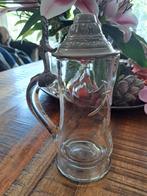 Vintage Bierpul met Tinnen Deksel, Antiek en Kunst, Ophalen of Verzenden