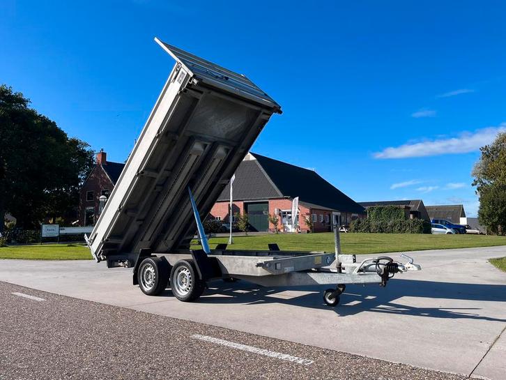 Hapert cobalt elektrische kieper 3500kg oprijplaten, Auto diversen, Aanhangers en Bagagewagens, Gebruikt, Ophalen